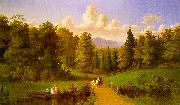 Johann M Culverhouse An Afternoon Outing oil painting on canvas